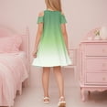thumbnail image 6 of Cold Shoulder Dresses for Girls with Pockets Size 3-14 Teens Kids Trendy Gradient Printed Short Sleeve Crewneck Pullover Tshirts Dress, 6 of 8