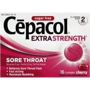 Cepacol Extra Strength Sore Throat Lozenges Sugar Free Cherry - 16 lozenges