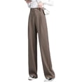 thumbnail image 2 of Pantalones de traje para mujer, de primavera y verano, rectos, sueltos, informales, de cintura alta, pantalones adelgazantes, 2 of 2