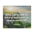 thumbnail image 4 of Scripture Canvas The Lord Jeremiah 32:27 Christian Wall Art Bible Verse Print Ready to Hang, 4 of 13