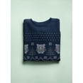 thumbnail image 3 of Christmas Pattern With Owls   Sweatshirt Women -Image by Shutterstock, Female Large, 3 of 4
