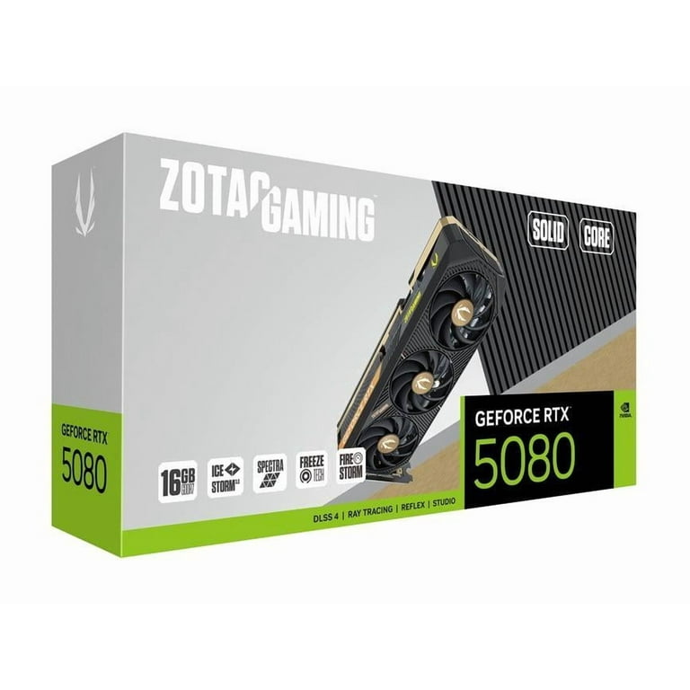 ZOTAC SOLID CORE GeForce RTX 5080 16GB 256-Bit GDDR7 PCI-Express