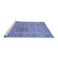 thumbnail image 2 of Ahgly Company Machine Washable Indoor Rectangle Persian Blue Traditional Area Rugs, 2' x 3', 2 of 4
