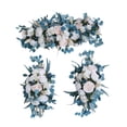 thumbnail image 4 of Arco de flores para boda, 3 piezas, arreglo floral, centro de mesa, letrero de bienvenida para boda, decoración para del día de San Valentín, 4 of 9