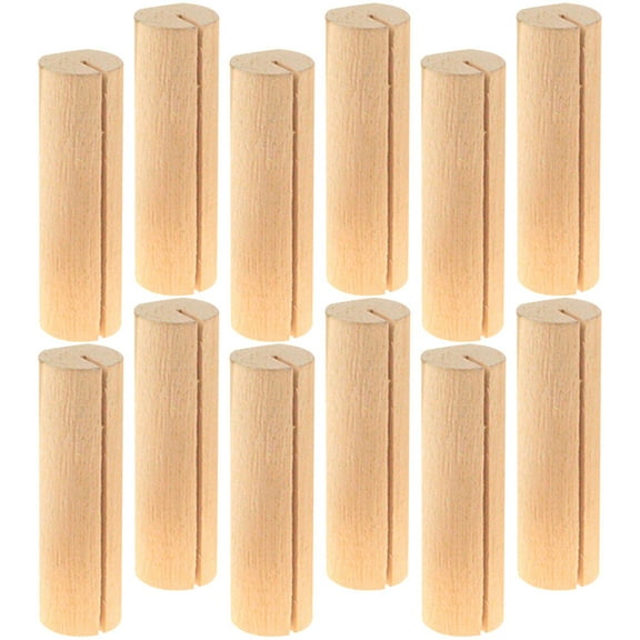 LABSERRON 20Pcs Decorative Sign Holder Wood for Wedding and Baby Shower Table Decoration