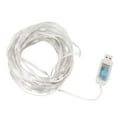 thumbnail image 4 of Cadena de luces LED multicolor alimentada por USB Decorativa 100 LED Luces de hadas con control remoto para la terraza del dormitorio, 4 of 10