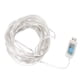 thumbnail image 4 of Cadena de luces LED multicolor alimentada por USB Decorativa 100 LED Luces de hadas con control remoto para la terraza del dormitorio, 4 of 10
