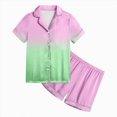 thumbnail image 2 of TOWED22 Girls Pajamas Set 2 Pcs Stretch Soft Pjs Loungewear Button-Down Sleepwear for kids,8-9 Y, 2 of 5