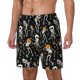 thumbnail image 1 of Balery Dancing Skeleton Party Bañador para hombre, shorts de playa de secado rápido con entrepierna y forro de compresión-Small, 1 of 6