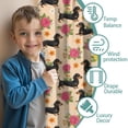 thumbnail image 3 of Blackout Kids Curtains,Dachshund and Sunflower Beige Children's Insulated Curtains Set Of 2,Bedroom Essentials,Toddler Room Decor 42"x84", 3 of 5