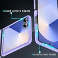 thumbnail image 4 of ELEHOLD Case for Samsung Galaxy Z Flip 7, Heavy Duty Shockproof Phone Case with Screen Protector, Wireless Charging Compatible,Purple, 4 of 7