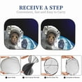 thumbnail image 6 of Bingfone Cat Astronaut Print 2-Piece Sun Shade Front Windshield - Foldable Car Front Window Sunshades For Most Sedans Suv Truck - Small, 6 of 7