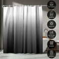 thumbnail image 6 of Americanflat 71x74 Ombre Grey Shower Curtain - Water Resistant - Polyester Fabric, 6 of 7