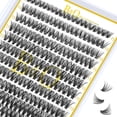 thumbnail image 1 of B&Qaugen Easy Fan Lashes D-0.03-19 B&Qaugen Easy Fan Volume Lashes 0.03 Extensiones de pestañas D Curl Mega Lash Extension 9 a 25 mm Negro mate B&Q Easy Volume Fan Lashes (D-0.03,19 mm), 1 of 4