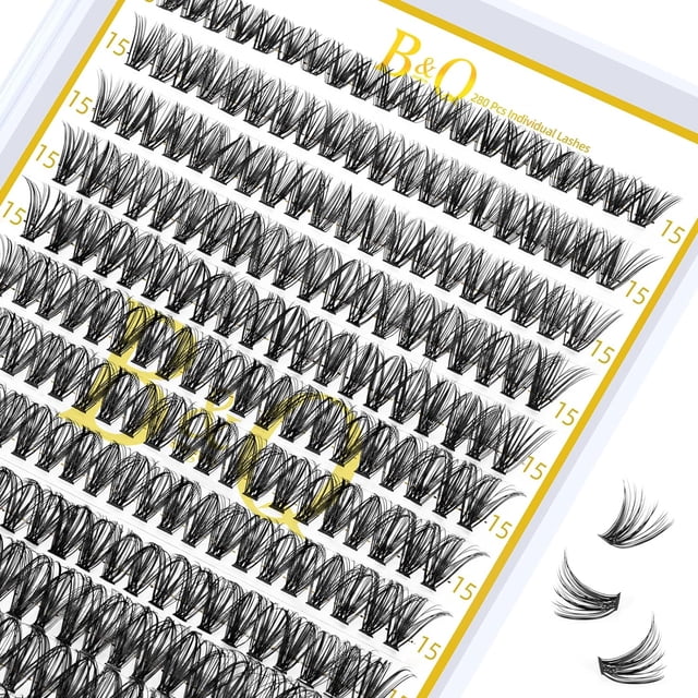 B&Qaugen Easy Fan Lashes D-0.03-19 B&Qaugen Easy Fan Volume Lashes 0.03 Extensiones de pestañas D Curl Mega Lash Extension 9 a 25 mm Negro mate B&Q Easy Volume Fan Lashes (D-0.03,19 mm)