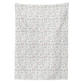 thumbnail image 3 of Ambesonne Geometric Tablecloth Rectangular Table Cover, Shapes with Polka Dots, 60"x90", Charcoal Grey Blush, 3 of 4