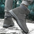 thumbnail image 4 of Oyedens Winter Snow Boots for Women Men Waterproof Non Slip Plush Lined Warm Work Combat Boots, 4 of 5