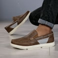 thumbnail image 6 of [Breathable Loafers] Breathable & Comfortable Men's Casual Loafers | Slip-On Shoes with Mesh Lining, Classic Black & White Design, Durable Sole, All-Season Wear, Everyday Slipons, 6 of 9