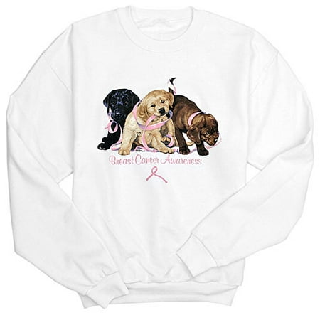 Women's Breast Cancer Awareness Pup Sweatshirt