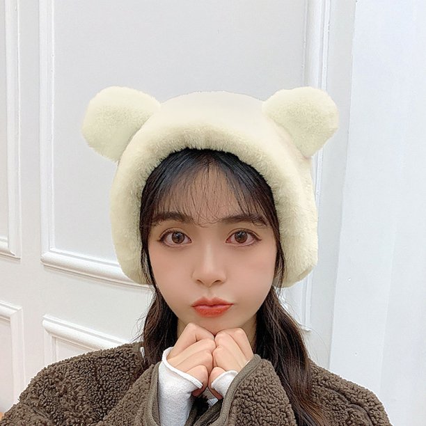 Cute Bear Ear Earmuffs Diadema de ala ancha para mujer Tocado Wmkox8yii fajkfhkj4299