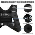 thumbnail image 6 of Costway 30LBS Workout Weighted Vest W/Mesh Bag Adjustable Buckle Sports Fitness Training, 6 of 10