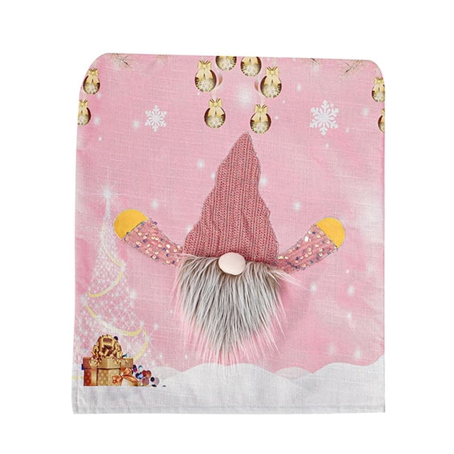 Funda Para Silla Con Luz Colorida Alimentada Por Batería Funda Trasera Para Silla Con Temática Navideña Decoración Interior Para Sillas De Hogar Navidad Guardurnaity HA027276-02