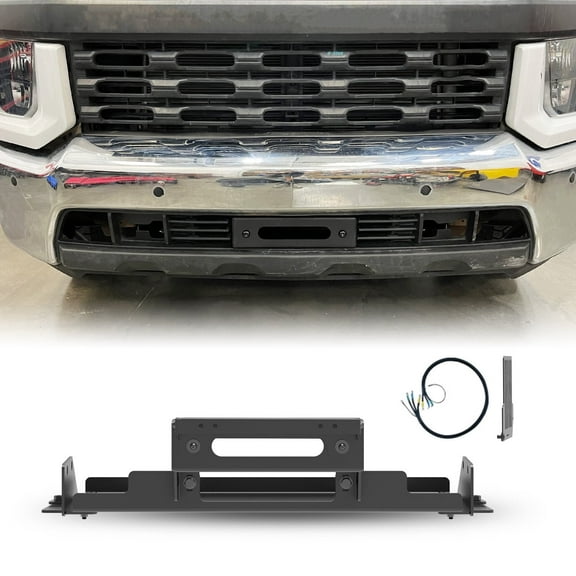 Winch Plate For 2020-2023 Chevy Silverado 2500/3500/2500 HD/3500 HD Front Bumper