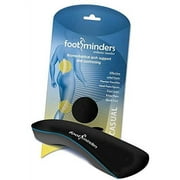 Footminders Casual Orthotic Arch Support Insoles for Dress Slip-On Shoes (Pair) (Medium: Men 7 - 9 Women 8 -10) - Relief for Foot Pain Due to Flat Feet/Low Arches and Plantar Fasciitis