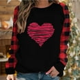 thumbnail image 1 of DPTALR T-shirt Ample Imprimé d'Hiver pour Femmes à Manches Longues, Blouse à Col Rond, Hauts Décontractés, 1 of 4