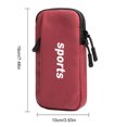 thumbnail image 3 of Brazalete impermeable para correr al aire libre, bolsa para teléfono, brazo deportivo, bolsa para muñeca (rojo), 3 of 6