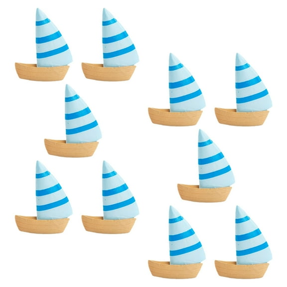10 Pcs Cruise Ship Ship Model Lightweight Sailboat 2.90X2.30X1.30CM