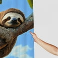 thumbnail image 3 of SHERONV Sloth Shower Curtain Set with Hook Bathroom Decoration - High quality cloth shower curtain, bright HD printing, waterproof, easy to install and maintain, 3 of 7