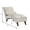 Beige / technical leather, variant on Chaise Lounge Chair with Bolster Pillow, Upholstered in Premium Tech Fabric