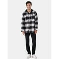 thumbnail image 2 of Burnside Men's Hooded Flannel Shirt with Long Sleeves, Sizes S-2XL, 2 of 5
