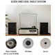 thumbnail image 2 of Crosley CR7022A-BK Sloane - Tocadiscos Bluetooth de 3 velocidades y sistema de estante para radio FM con altavoces estéreo a juego, color negro, 2 of 5