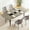 Gray, variant on Fnova 70.86" Large Dining Table for 6-8, Farmhouse Kitchen Table for Dining Room with Metal Base, Brown