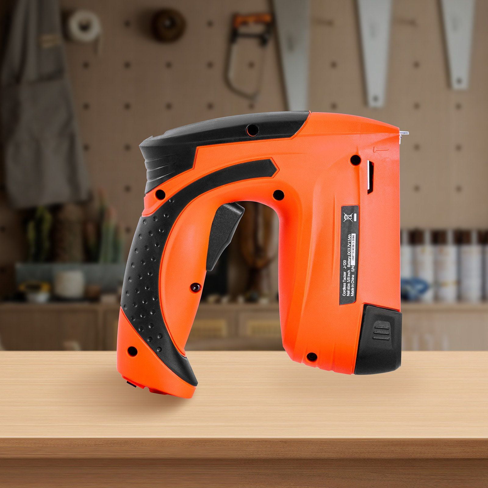 Cordless Brad Nailer, 2-in-1 Nail Gun Staple Gun, 18 Gauge 5/8 inch, Battery Powered, with 1000 Pcs Staples and 1000 Pcs Nails, Non-Slip Rubber Grip, for Woodworking, Carpentry and DIY Projects