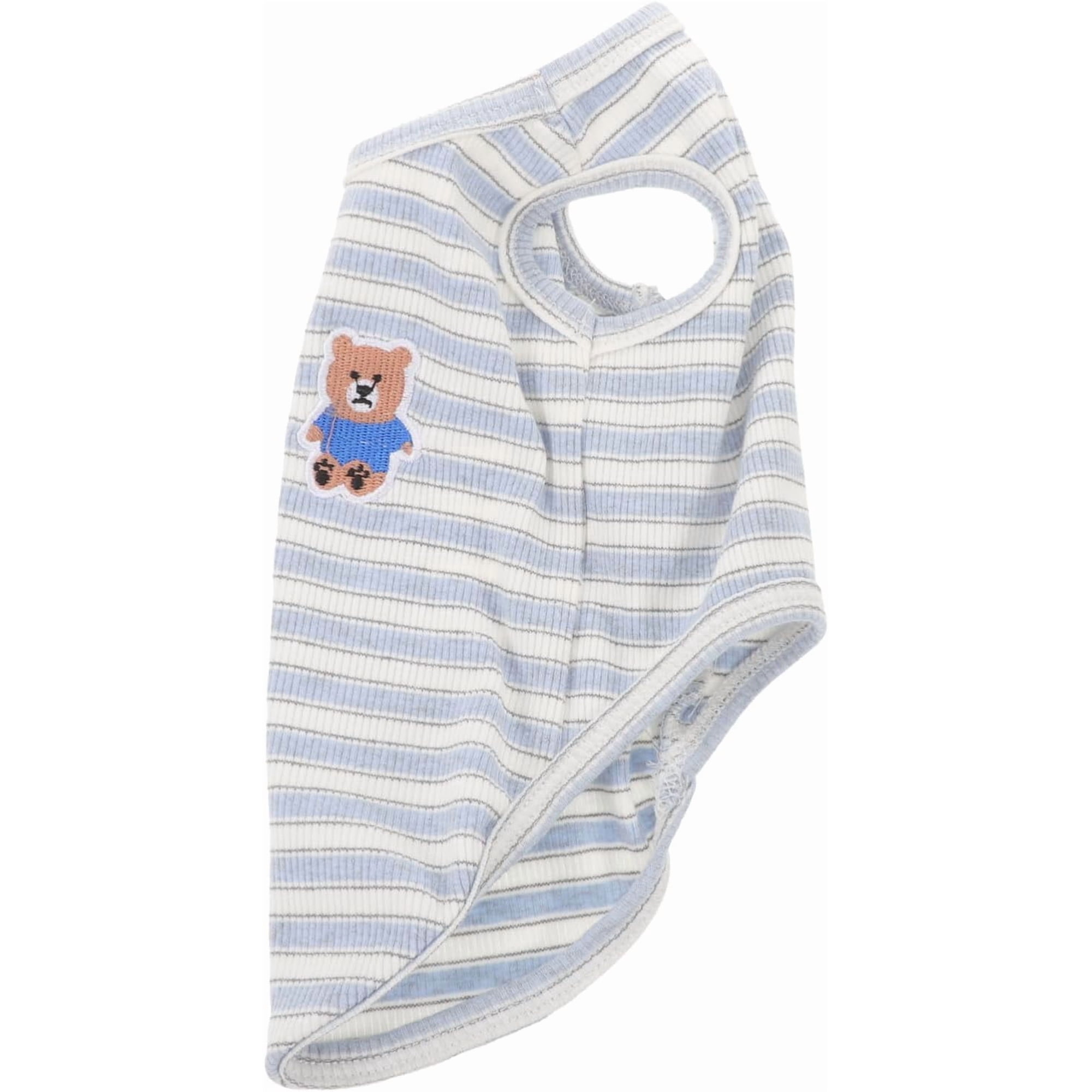 Lightweight Cotton Dog Shirt for Small Dogs Stylish Striped Vest Sleeveless Pet Clothes for Puppies Easy to Wear for Daily Walking and Playtime(XXL)