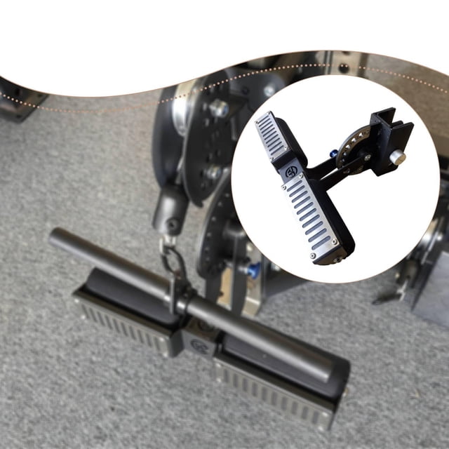 Quzzie Pedal And Leg Rest 2 Pieces Replacement Gear Accessory Heavy Duty Steel Adjustable Structure Flexible Mounting Supplies Suitable for Rack Frame Adapta Style B