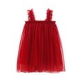 thumbnail image 3 of Coerni Toddler Baby Girl Tulle Tutu Dress Sleeveless Layered Dresses Princess Birthday Parties Dress Summer Beach Clothes, 3 of 5