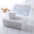 thumbnail image 3 of FELTECHELECTR 1000 almohadillas finas para maquillaje facial con caja de almacenamiento, de tela no tejida, suaves para la piel, para desmaquillar el rostro., 3 of 6