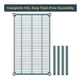 thumbnail image 3 of 12" x 30" x 8" Green Epoxy Wire Storage Shelf, Dunnage Rack, 1 Tier Small Shelf, 3 of 5