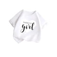 thumbnail image 3 of AWZXDE Hauts pour Filles Mignons à Imprimé Graphique Col Rond Manches Courtes T-Shirt d'Été Décontracté pour Tout-Petits Enfants Bébé, 3 of 5
