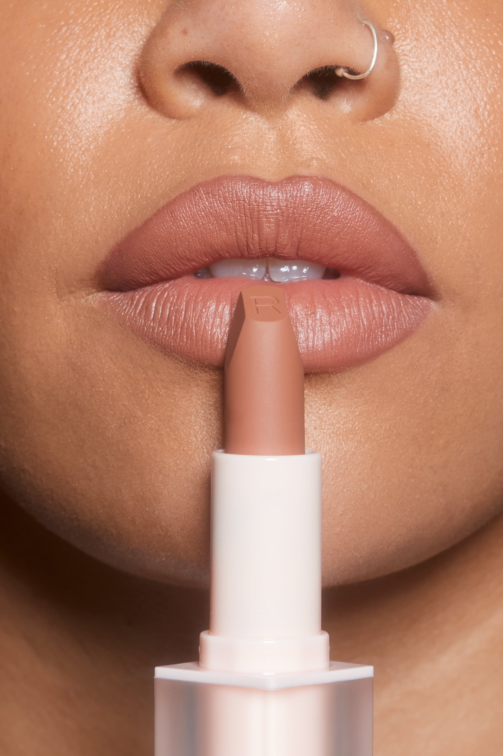 Revolution Lip Allure Highly Pigmented Satin Lipstick with Vitamin E, Divine Brown
