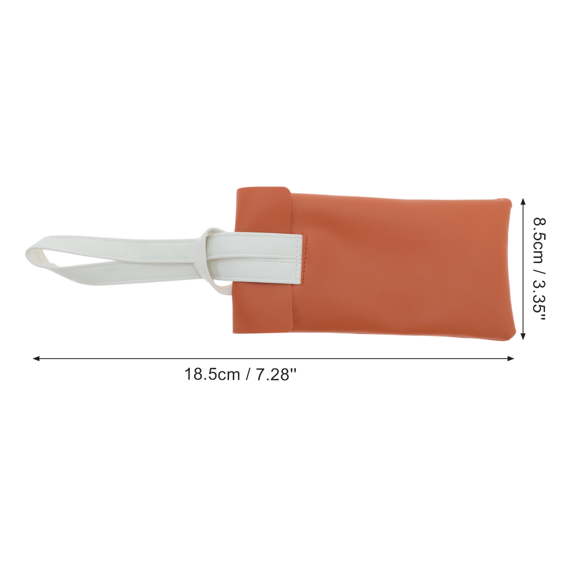 Unique Bargains Contrast Eyeglasses Bag Portable Eyeglasses Storage 1 Pc Orange