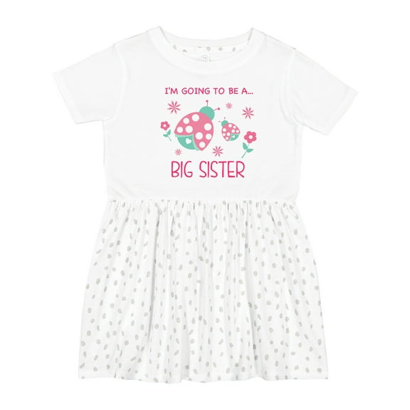 Inktastic I'm Going to Be a Big Sister Girls Toddler Dress