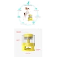 thumbnail image 1 of Dispensador automático de comida para mascotas Yjmei blanco y amarillo, dispensador interactivo de comida para perros, comedero con resorte para mascotas, juguete de rompecabezas, 1 of 4
