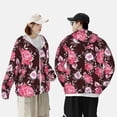 thumbnail image 6 of Haiem Rose Flowers UPF 50+ Fishing Shirts for Men Long Sleeve UV Sun Protection Hoodie Non-Mask Outdoor Hiking Shirts, 6 of 9