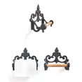 thumbnail image 2 of KAKOWELY Paper Storage Rack American Style Wrought Iron Bathroom Paper Storage Rack Retro Creative Bathroom Wall Hanging Paper Towel Shelf Metal Decoration Stand, 2 of 5