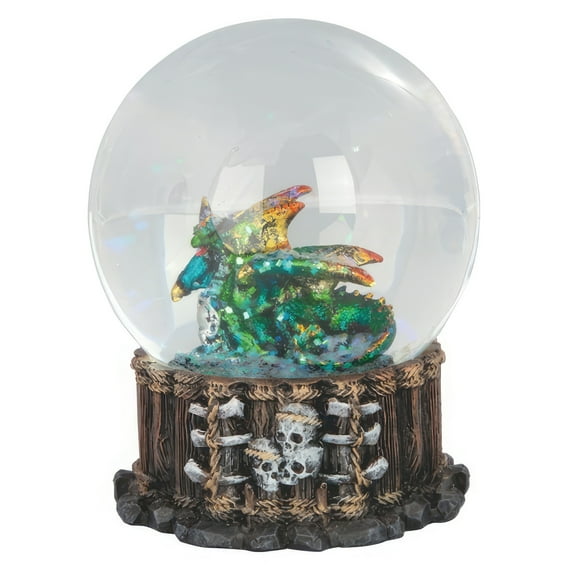 FC Design 4"H Green Dragon Snow Globe Statue Sculpture Ornament Decoration Home/Room Decor and Unique Gift Ideas for Housewarming, Holidays and Birthdays